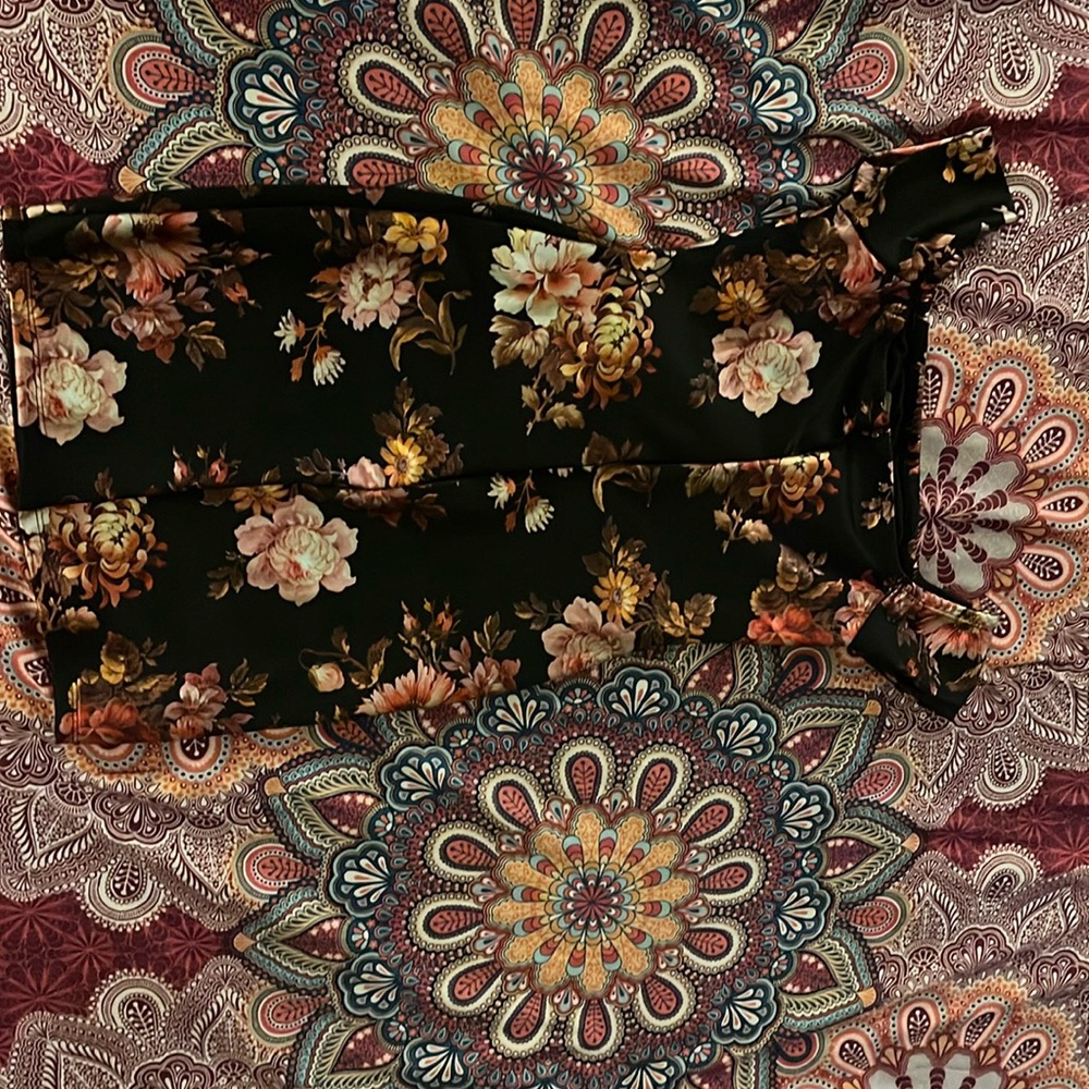 Beautiful shimmery flower cut dress. Size large. Windsor.